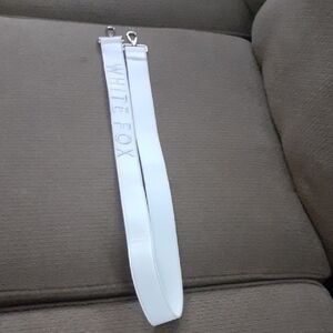 White Fox White Bag Strap